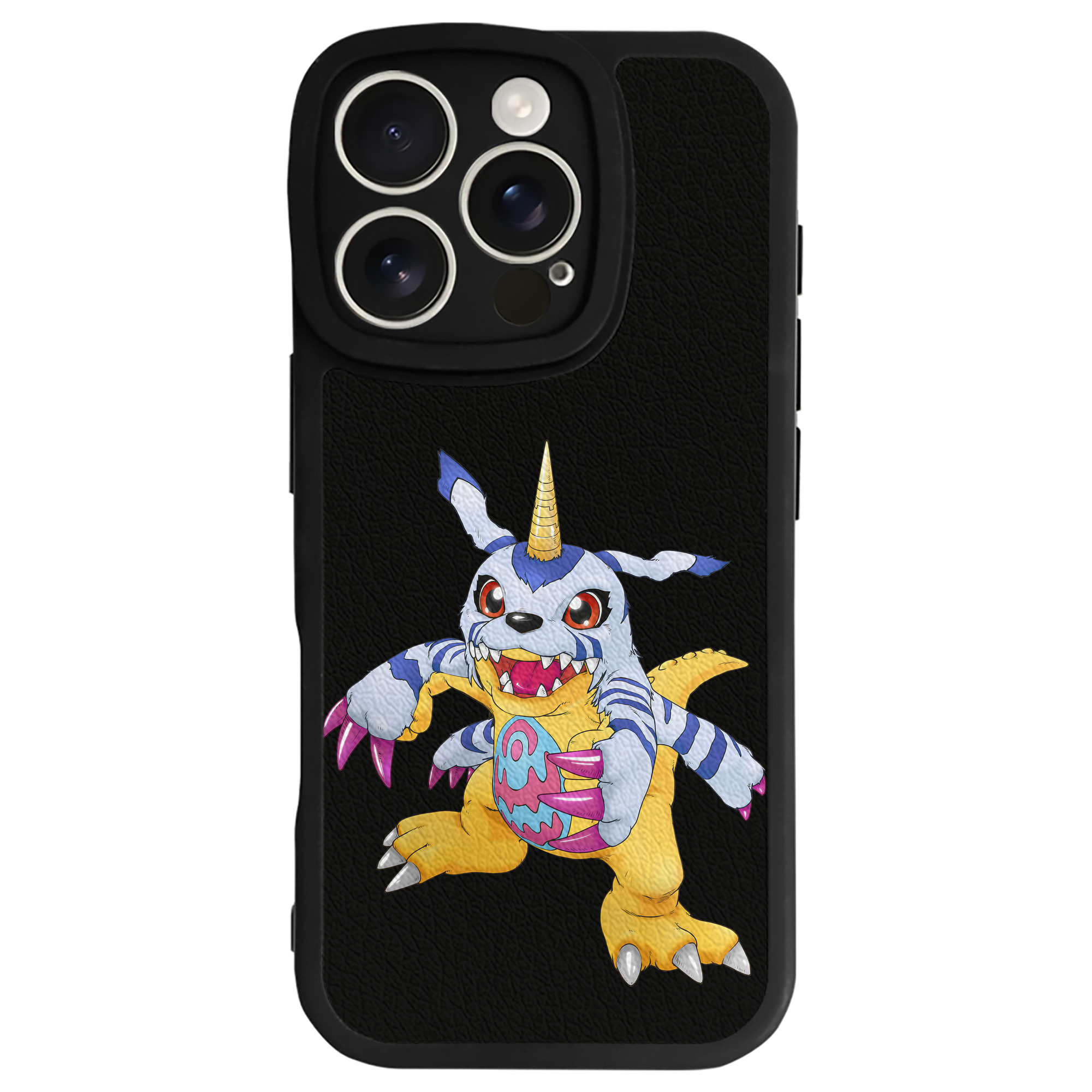 （画像用） Digimon デジタルモンスター/デジモン 【iPhone 16シリーズ対応】シリコンスマホケース（レザー調） 材質：シリコン
